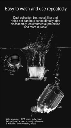 Aspirateur De Voiture Rechargeable - Convient Pour La Voiture Et La Maison - Aspirateur Sans Fil - Aspirateur à Main - Faible Bruit -Nettoyage Produits Boutique 669x1200