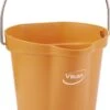 Seau Vikan 56887 - 6 Litres - Oranje - Seau Robuste - Résistant Aux Produits Chimiques - Maximum 100 ° C - Convient Aux Travaux De Transformation Des Aliments Et De Nettoyage