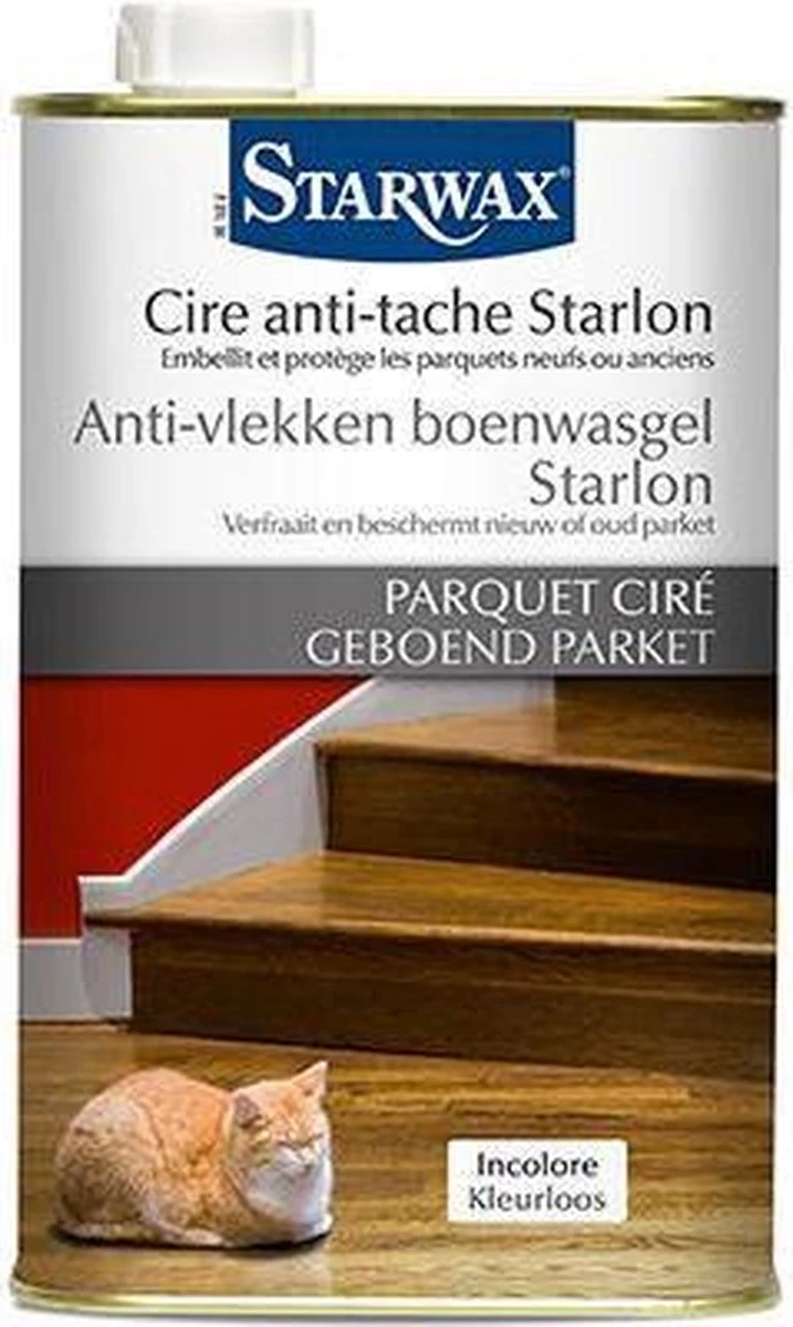 Gel De Polissage Anti-taches Starwax Starlon 'Waxed Parquet' Incolore 1 L. 3 Gel De Polissage Anti-taches Starwax Starlon 'Waxed Parquet' Incolore 1 L.