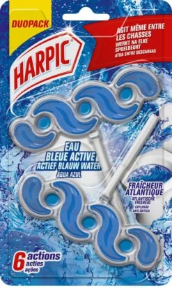 Harpic Active Fresh Bloc WC Water Blauw - Fraîcheur Atlantique - 12 Pièces -Nettoyage Produits Boutique 719x1200 1