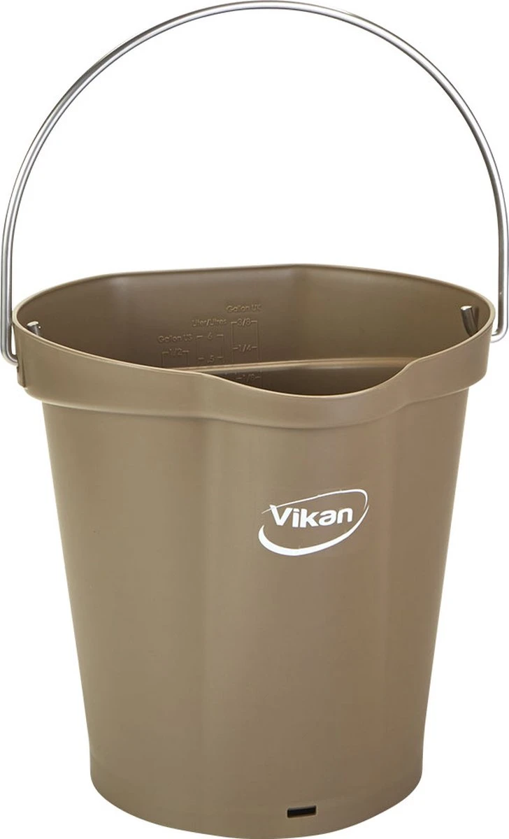 Seau Vikan 568866 - 6 Litres - Marron - Seau Robuste - Résistant Aux Produits Chimiques - Maximum 100 ° C - Convient Aux Travaux De Transformation Des Aliments Et De Nettoyage 3 Seau Vikan 568866 - 6 Litres - Marron - Seau Robuste - Résistant Aux Produits Chimiques - Maximum 100 ° C - Convient Aux Travaux De Transformation Des Aliments Et De Nettoyage