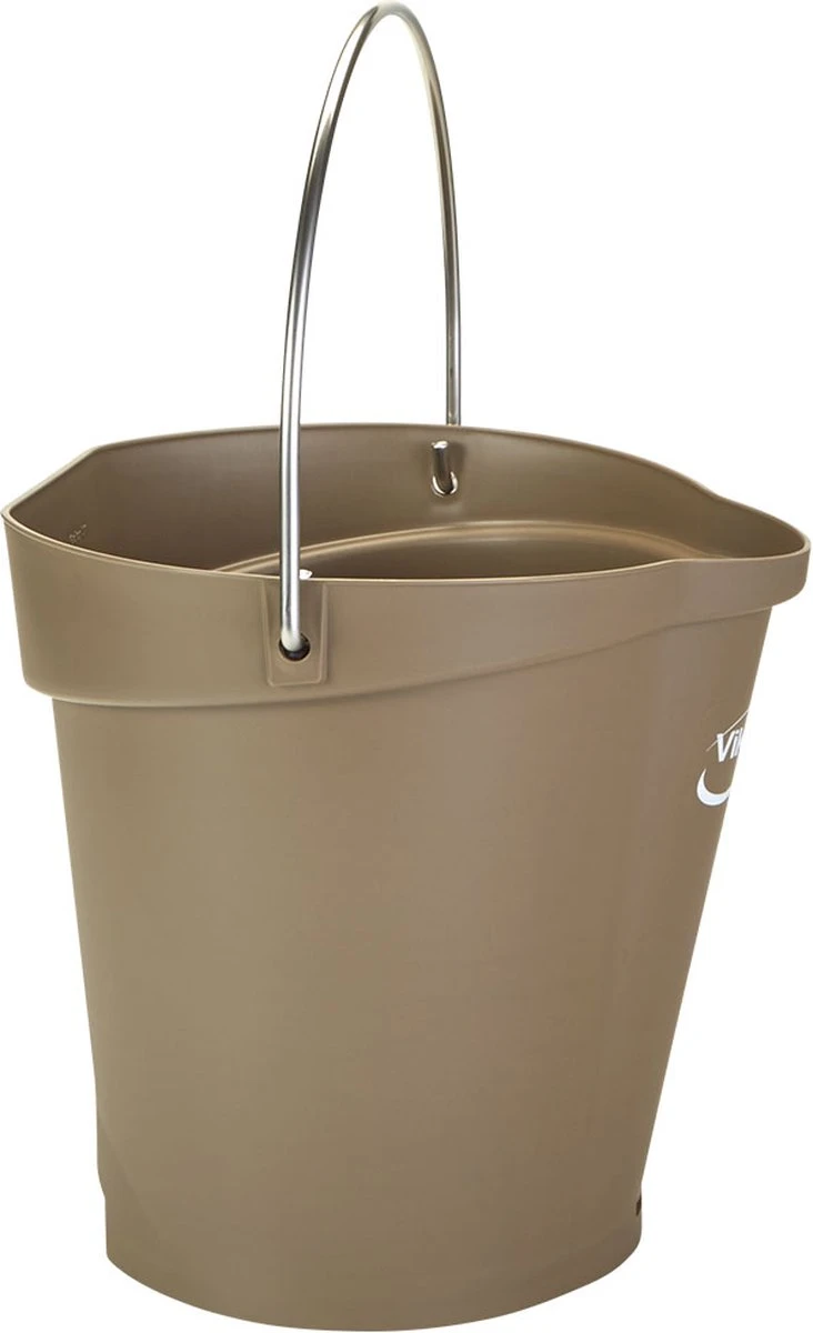 Seau Vikan 568866 - 6 Litres - Marron - Seau Robuste - Résistant Aux Produits Chimiques - Maximum 100 ° C - Convient Aux Travaux De Transformation Des Aliments Et De Nettoyage 4 Seau Vikan 568866 - 6 Litres - Marron - Seau Robuste - Résistant Aux Produits Chimiques - Maximum 100 ° C - Convient Aux Travaux De Transformation Des Aliments Et De Nettoyage – Image 2