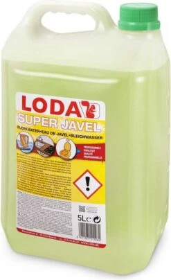 LODA Super Bleach 8% - Bleach - Idéal Pour Les Grandes Surfaces Telles Que Les Sols De Terrasse - 5 Litres