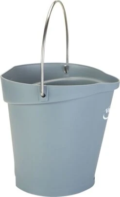 Seau Vikan 568888 - 6 Litres - Grijs - Seau Robuste - Résistant Aux Produits Chimiques - Maximum 100 ° C - Convient Aux Travaux De Transformation Des Aliments Et De Nettoyage -Nettoyage Produits Boutique 734x1200 3