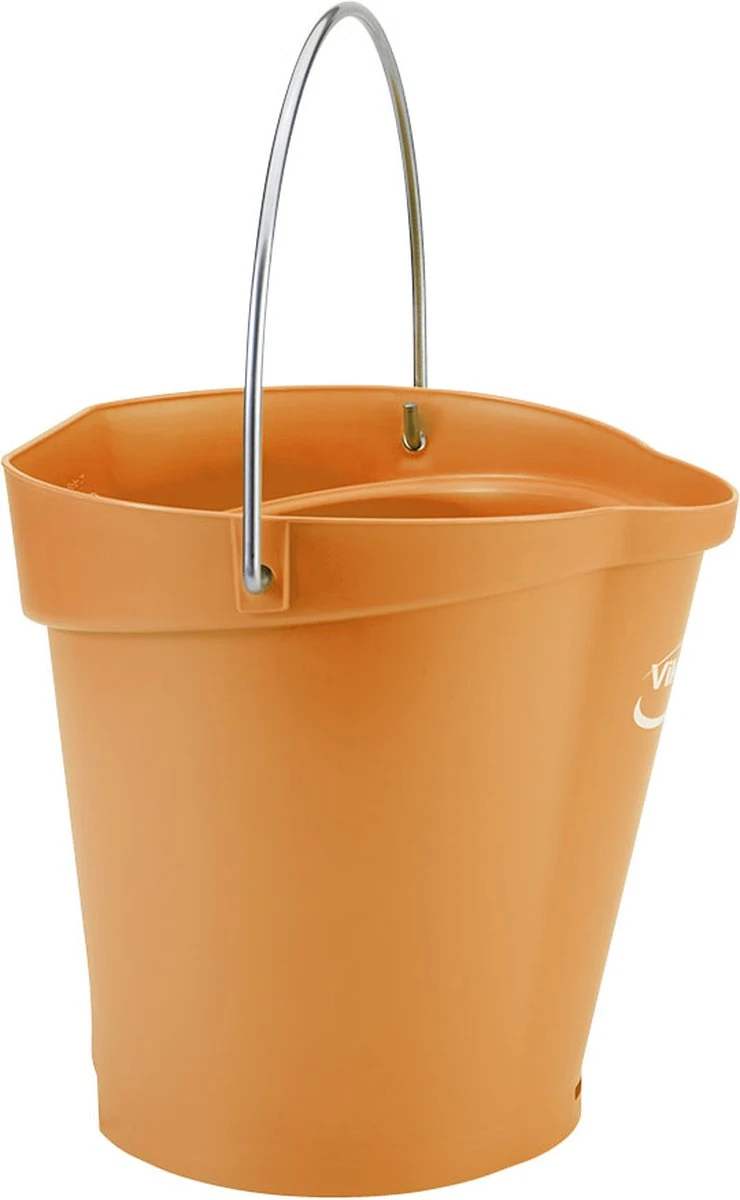 Seau Vikan 56887 - 6 Litres - Oranje - Seau Robuste - Résistant Aux Produits Chimiques - Maximum 100 ° C - Convient Aux Travaux De Transformation Des Aliments Et De Nettoyage 4 Seau Vikan 56887 - 6 Litres - Oranje - Seau Robuste - Résistant Aux Produits Chimiques - Maximum 100 ° C - Convient Aux Travaux De Transformation Des Aliments Et De Nettoyage – Image 2