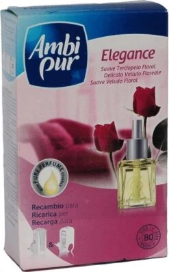 Ambi Pur Puresse Elegance Roses Recharge Assainisseur D'air Électrique 55 Ml