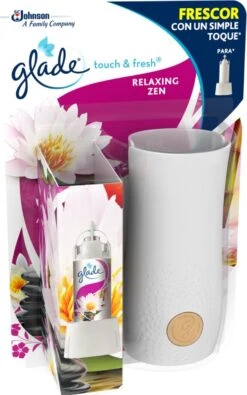 Glade® Glade Touch & Fresh Relaxant Zen Avec Support Relaxant Zen - 2 X 10 Ml -Nettoyage Produits Boutique 750x1200 2