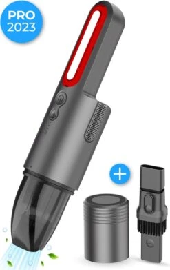 Nuvance - Aspirateur De Voiture 6000Pa - Sans Fil à Main - Aspirateur De Voiture USB Rechargeable - Aspirateur à Main Pour Voiture Et Maison - Incl. Pièce Jointe