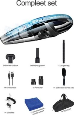 Aspirateur à Main Sans Fil SoloCare - Aspirateur Sans Fil - Pour Droog Et Humide - Nettoyeur De Poils Pour Animaux De Compagnie - Aspirateur à Main Rechargeable Avec 5 Accessoires - Filtre HEPA - Zwart 37 Aspirateur à Main Sans Fil SoloCare - Aspirateur Sans Fil - Pour Droog Et Humide - Nettoyeur De Poils Pour Animaux De Compagnie - Aspirateur à Main Rechargeable Avec 5 Accessoires - Filtre HEPA - Zwart -Nettoyage Produits Boutique 781x1200