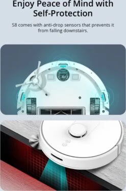 Aspirateur Robot 360 S8 Avec Fonction De Nettoyage - Avec Station De Charge - Système De Navigation Laser - Smart Control - Wit -Nettoyage Produits Boutique 792x1200 1