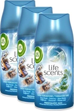 Air Wick Freshmatic Life Scents Turquoise Oasis Désodorisant - Recharge - 3x 250 Ml