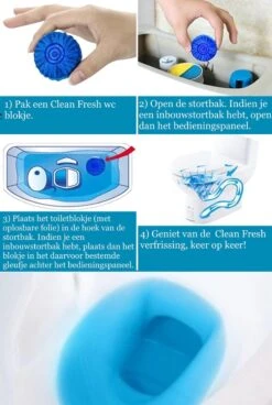 Blocs Sanitaires Clean Fresh - Blocs Sanitaires Pack économique Pour 5 Mois - Bloc Sanitaire Universel Pour Tout Réservoir De Chasse / GROHE / GEBERIT / Réservoir De Chasse Encastré -Nettoyage Produits Boutique 805x1200 2