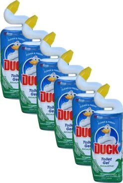 6x Duck Nettoyant WC Eucalyptus - Élimine Le Calcaire - 6x 750ml - Nettoyant WC