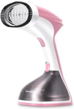 Défroisseur à Vapeur EverestGoods - Défroisseur à Main - Rose - Nettoyeur Vapeur - Anti-froissage - Chauffe Rapidement - Défroisseur à Main Pour Vêtements - Défroisseur Puissant 1000W