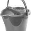 2x Seaux à Vadrouille / Seaux à Vadrouille Gris 13,5 Litres 32 X 30 Cm - Nettoyage Du Sol / Vadrouille - Seau à Vadrouille En Plastique / Plastique - Produits De Nettoyage -Nettoyage Produits Boutique 829x1200