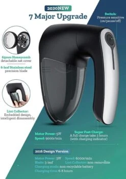 Électrique Lint Remover - Sans Fil - 2 Accessoires Supplémentaires - Zwart - Épilateur - USB - Tondeuse à Charpie - Textile Et Laine - Avec Sac De Rangement -Nettoyage Produits Boutique 847x1200