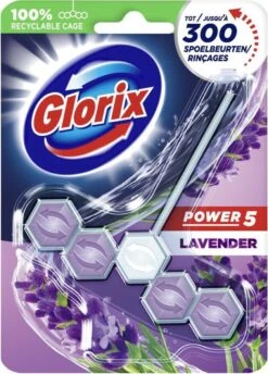 Bloc WC Glorix Power 5 - Lavande - 18 Pièces Pack économique -Nettoyage Produits Boutique 861x1200 8