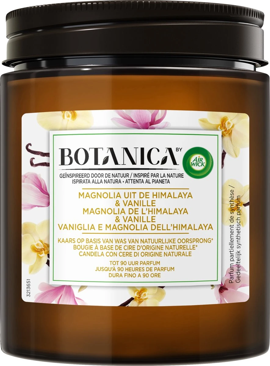 Botanica By Air Wick Bougie Parfumée - Magnolia De Himalaya & Vanille - 500gr 3 Botanica By Air Wick Bougie Parfumée - Magnolia De Himalaya & Vanille - 500gr