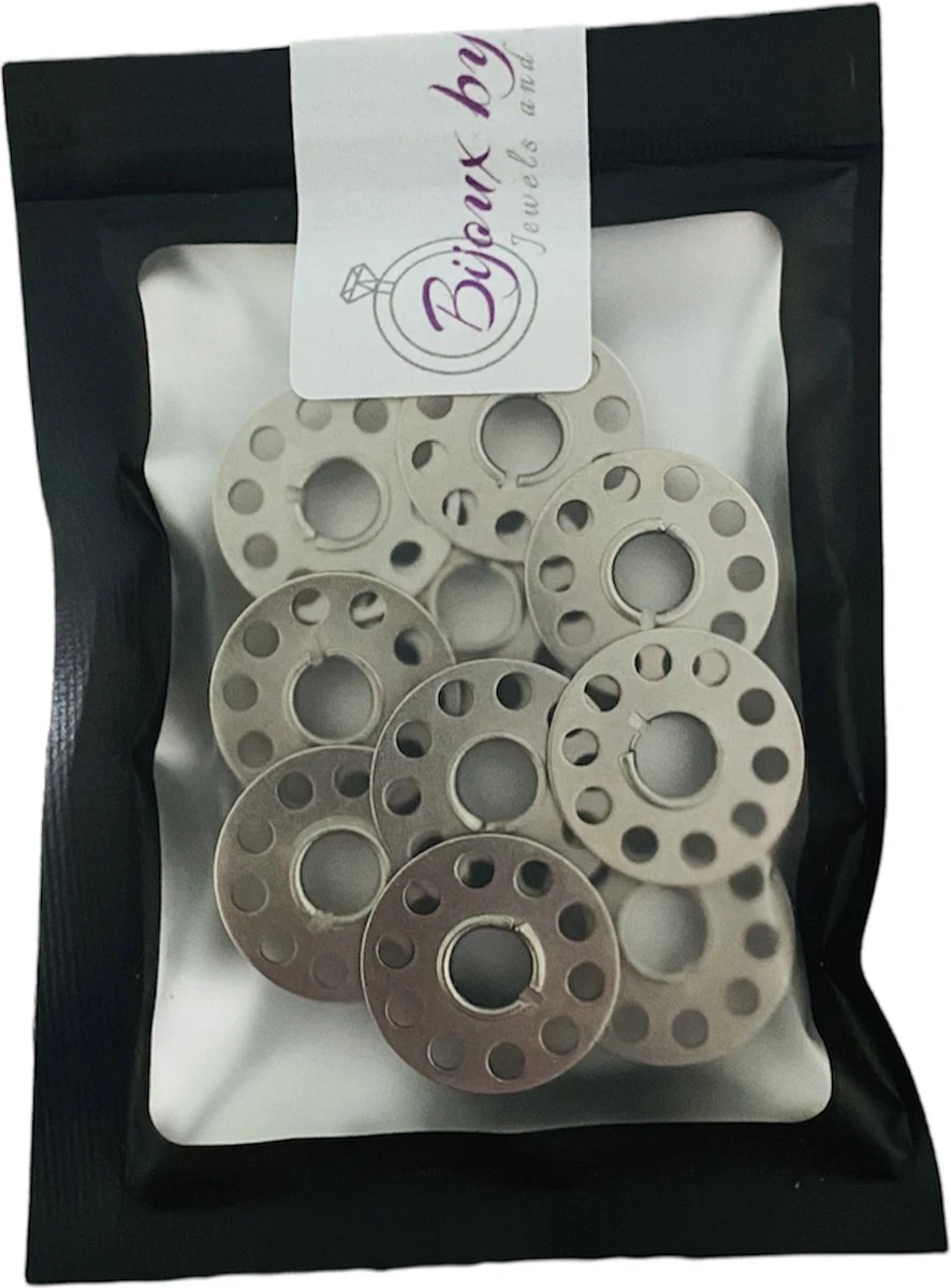 Bijoux By Ive - 10 Bobines De Machine à Coudre En Métal Adaptées à Presque Toutes Les Machines à Coudre 4 Bijoux By Ive - 10 Bobines De Machine à Coudre En Métal Adaptées à Presque Toutes Les Machines à Coudre – Image 2