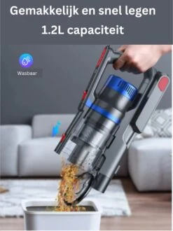 Aspirateur Balai Beekit - Aspirateur Balai Sans Sac Sur Batterie - Aspirateur à Main Best Seller - Aspirateur à Main Avec Manche - 36 KPA - Blauw -Nettoyage Produits Boutique 897x1200 1