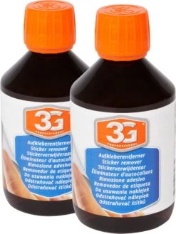 Décolleur D'autocollant - Oranje / Multicolore - Plastique - 300 Ml - Set De 2 - Autocollant - Décolleur D'autocollant - Dissolvant - Autocollant