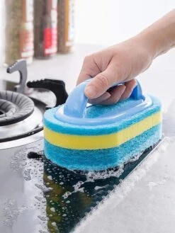 Bain Éponge Multifonctionnelle - Cuisine Nettoyage Salle De Bains Toilettes Cuisine Glas Mur Nettoyage Brosse De Bain Poignée Éponge Bain Fond Baignoire - Outils De Nettoyage -Nettoyage Produits Boutique 901x1200 8