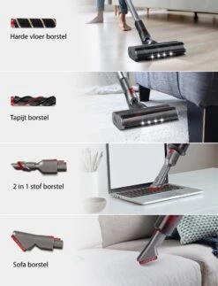 Aspirateur Balai Yissvic W12® | 200 W | Aspiration 23000Pa | 2 Modes D'alimentation | Aspirateur-balai Sans Fil 5 En 1 | Fonction Dustbuster -Nettoyage Produits Boutique 918x1200 1
