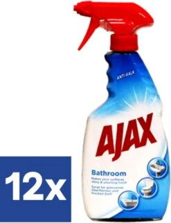 Ajax® Ajax Nettoyant Salle De Bain - Spray Salle De Bain - Optimal 7 - 12 X 750 Ml