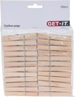 120x Pinces à Épingles à Linge Naturel En Bois 7,5 Cm - Entretien Ménager - Faire La Lessive - Accrocher Le Linge - Pinces à Linge / Épingles à Linge à Linge / Pinces En Bois