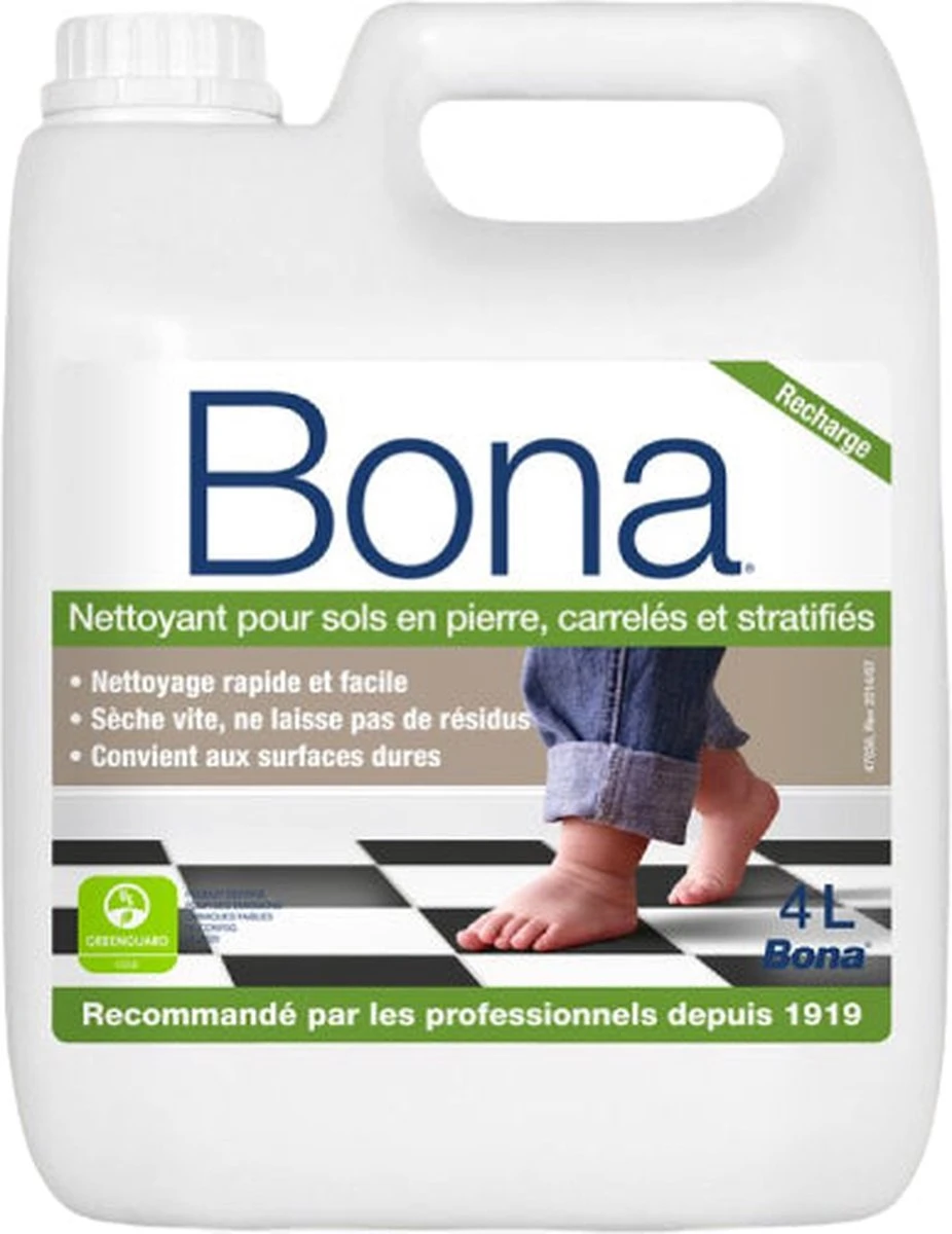 Bona Hard Floor, Tile & Parquet Stratifié Cleaner Cartridge - Premium Spray Mop - Natuursteen Cleaner - PVC Cleaner 10 Bona Hard Floor, Tile & Parquet Stratifié Cleaner Cartridge - Premium Spray Mop - Natuursteen Cleaner - PVC Cleaner – Image 8