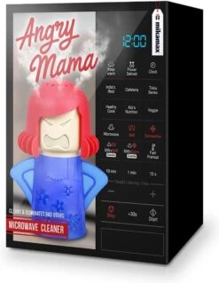 MikaMax Angry Maman Microwave Cleaner - Microwave Cleaner - Microwave - Microwave Cleaner -Nettoyage Produits Boutique 928x1200