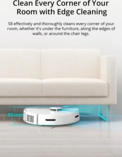 Aspirateur Robot 360 S8 Avec Fonction De Nettoyage - Avec Station De Charge - Système De Navigation Laser - Smart Control - Wit -Nettoyage Produits Boutique 930x1200 1