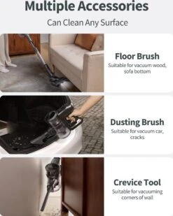 Kalado KCV01 Aspirateur Balai Sans Fil - Aspirateurs-balais 26Kpa - 6 En 1 - 40Min De Temps De Travail Batterie Amovible - Moteur Brushless 80000RPM - Affichage LED 35 Kalado KCV01 Aspirateur Balai Sans Fil - Aspirateurs-balais 26Kpa - 6 En 1 - 40Min De Temps De Travail Batterie Amovible - Moteur Brushless 80000RPM - Affichage LED -Nettoyage Produits Boutique 959x1200 2