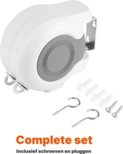 Corde à Linge Extensible Jokenz® Avec 2 Fils - Fil De Corde à Linge Robuste - Corde à Linge En Rouleau - Corde à Linge Non Utilisée - Total De 26 Mètres De Fil De Corde à Linge -Nettoyage Produits Boutique 960x1200