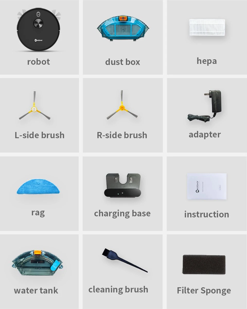 Aspirateur Robot Neatsvor X600 - Haute Qualité - Zwart - Aspirateur - Avec Fonction De Nettoyage - Comprend Une Application - Convient à Tous Les Types De Sols 6 Aspirateur Robot Neatsvor X600 - Haute Qualité - Zwart - Aspirateur - Avec Fonction De Nettoyage - Comprend Une Application - Convient à Tous Les Types De Sols – Image 4