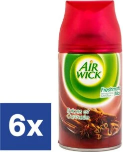 Recharge Air Wick Freshmatic Max - Cannelle - 6 Pièces - Paquet Avantage