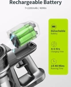 Kalado KCV01 Aspirateur Balai Sans Fil - Aspirateurs-balais 26Kpa - 6 En 1 - 40Min De Temps De Travail Batterie Amovible - Moteur Brushless 80000RPM - Affichage LED 29 Kalado KCV01 Aspirateur Balai Sans Fil - Aspirateurs-balais 26Kpa - 6 En 1 - 40Min De Temps De Travail Batterie Amovible - Moteur Brushless 80000RPM - Affichage LED -Nettoyage Produits Boutique 976x1200 1