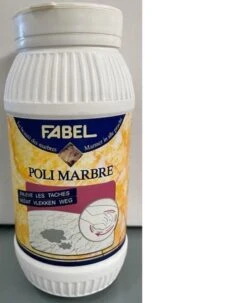 Fabel Poli Marbre - Poudre à Polir Marbre - Enlever Les Taches Et Redonner De L'éclat - Marbre - Pierre Naturelle - 200 Gr