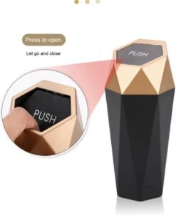 WiseGoods Premium Diamond Design Car Prullenbak - Poubelle Autos - Accessoires De Vêtements Pour Bébé - Poubelles - Cadeau Gadgets - Or 600ML -Nettoyage Produits Boutique 980x1200 1