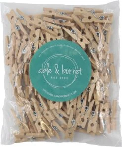 Épingles à Linge Mini | Épingles à Linge En Bois | Mini Chevilles | Clips Photo | Chevilles Photo | Petites Pinces à Linge | Mini Pinces à Linge En Bois | Mini Chevilles | Bois Vierge | 100 Pièces | Able Et Borret -Nettoyage Produits Boutique 990x1200 1