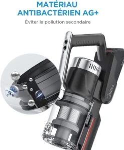 ALLROUNDSGOODS-P7 Aspirateur Balai Sans Fil Pliable 450W 25KPa Moteur Sans Balai 70 Minutes De Temps De Travail Batterie Amovible 0,8L Tasse à Poussière -Nettoyage Produits Boutique 991x1200 1